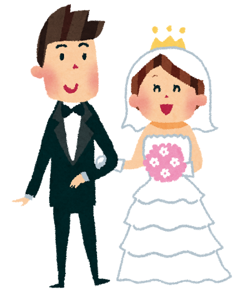 結婚式の絵です