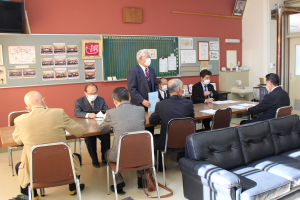 県北中学校視察