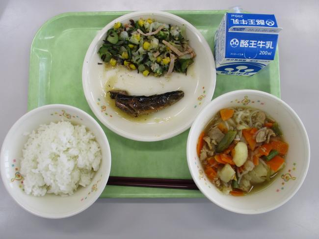 10月24日の給食画像