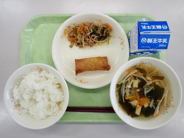 6月6日の給食画像