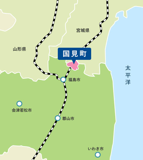 地図（国見町の位置）